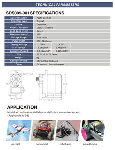 Mô-tơ <span class=keywords><strong>Servo</strong></span> siêu nhỏ 9G SG90 MG90S - 2.4kg, chất lượng cao, dành cho xe <span class=keywords><strong>RC</strong></span>, robot, thuyền, máy bay, đồ chơi tự chế - Product Image 5