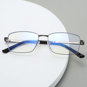 إطارات نظارات معدنية جديدة للرجال موديل 2025 77008، تصاميم كلاسيكية للأعمال، إطارات نظارات مضادة للضوء الأزرق - Product Image 3