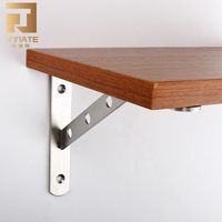 Support triangulaire en acier inoxydable moulé robuste, fixation murale flottante, quincaillerie pour meubles, supports démontables