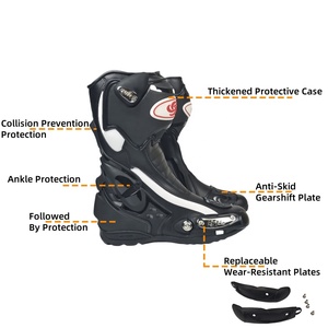 Stivali <span class=keywords><strong>da</strong></span> Moto AXK per Esterni Best-Seller in Materiale TPU Antiscivolo Resistenti all'Usura <span class=keywords><strong>Scarpe</strong></span> <span class=keywords><strong>da</strong></span> <span class=keywords><strong>Corsa</strong></span> Parti di Ricambio - Product Image 3