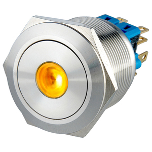 Interruptor de Botón Pulsador de Acero Inoxidable con Anillo LED Iluminado de 24V, Impermeable IP65, 1NO1NC, Personalizado para Control Marino <span class=keywords><strong>y</strong></span> de Yates - Product Image 6