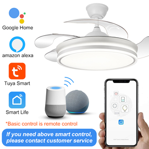 New adopter <span class=keywords><strong>fan</strong></span> với ánh sáng hộ gia đình tìm kiếm phòng ngủ quạt trần với ánh sáng LED và điều khiển từ xa ứng dụng quạt trần với ánh sáng - Product Image 3