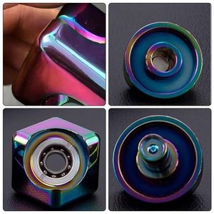 Fidget Spinner en alliage métallique à assemblage simple, avec impression de logo, anti-stress pour adultes - Product Image 2