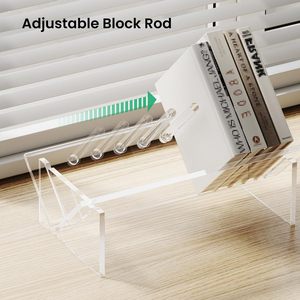 Estante Plano Acrílico Moderno, Desmontable, para Exhibición, Librería de Escritorio, Almacenamiento Transparente para Libros, <span class=keywords><strong>CDs</strong></span> y Revistas, para Oficina y Hogar - Product Image 4