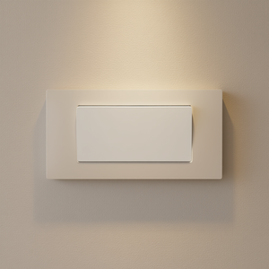 Placa de Tecnopolímero de 7 Vías Color Champán Compatible con Vimar Plana - Product Image 3