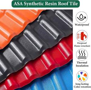 Tôles de <span class=keywords><strong>toiture</strong></span> ondulées en résine synthétique plastique haute résistance, résistantes aux chocs et ignifuges - Product Image 3