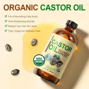 16 Floz 100% Aceite de ricino prensado en frío natural puro para cara, cuerpo, cabello, pestañas, sin hexano, sin refinar para paquete de aceite de ricino - Product Image 4