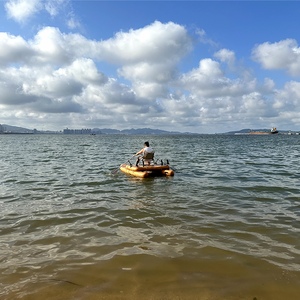 도매 제조업체 신규 시리즈 생산 모터 장착 우드 그레인 팽창식 낚시 플랫폼 - Product Image 6