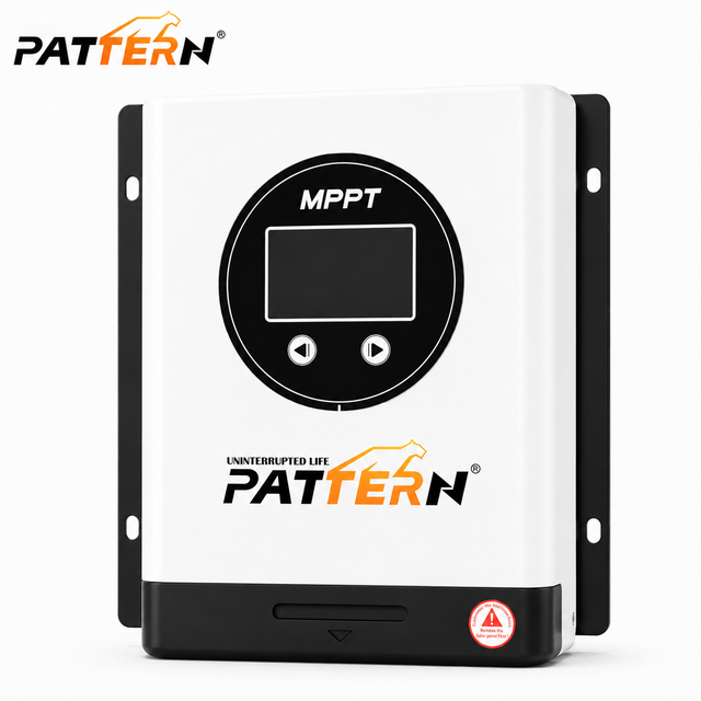 PATTERN Smart MPPT Solar Charge Controller 30A 99% Tracking Efficiency LCD Solar Regulator for Home Energy Storage System