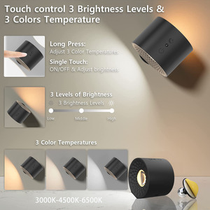 <span class=keywords><strong>Lampe</strong></span> murale à télécommande, <span class=keywords><strong>lampe</strong></span> murale LED d'intérieur, charge USB, montage flexible, aimant fixe, <span class=keywords><strong>lampe</strong></span> murale LED <span class=keywords><strong>de</strong></span> <span class=keywords><strong>chevet</strong></span> - Product Image 5