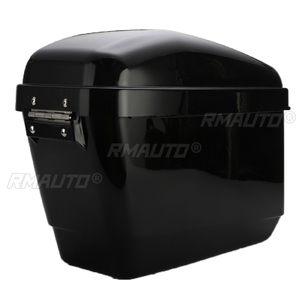 1 Par de Maletas Laterales Universales para Motocicleta de 30L, Negras/Blancas, Caja Rígida para Tanque de Combustible, Alforjas para Harley Honda - Product Image 5
