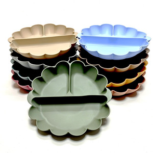 Assiette en silicone en forme de citrouille, bol à collation, vaisselle d'apprentissage pour enfants, assiette à fruits avec ventouse puissante - Product Image 1