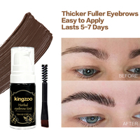 Crème de teinture pour sourcils semi-permanente au henné, rehausseurs de sourcils liquides naturels