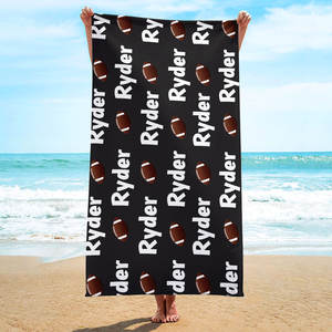<span class=keywords><strong>Serviette</strong></span> de <span class=keywords><strong>plage</strong></span> en microfibre imprimée avec nom personnalisé pour les sports d'été <span class=keywords><strong>Serviette</strong></span> tricotée en polyester pour le football, le basket-ball et le football - Product Image 5