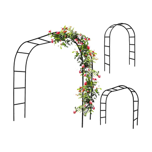 Commercio all'ingrosso all'aperto Indoor Iron Metal Gold Arches Half Moon Photo Booth Background Wedding Arch - Product Image 4