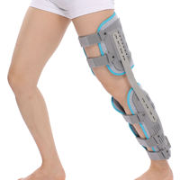Attelle de genou réglable en alliage d'aluminium à double charnière YR-603-4, orthèse médicale pour la stabilité articulaire postopératoire, cuisse et mollet, CE