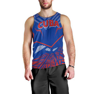 <span class=keywords><strong>Cuba</strong></span> Día DE LA Independencia Hombres Tank Top Cuban Trogon Mix Hedychium Coronarium Venta al por mayor <span class=keywords><strong>Cuba</strong></span> Tank Top - Product Image 2