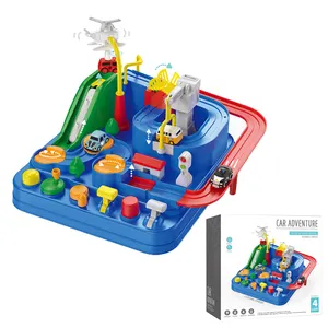 Lustige Bildung 26cm Kunststoff Intelligenz Kreative Puzzle Slot Toy Gliding Rennstrecke Rescue Car Adventure Game für Kinder Geschenk