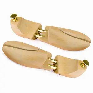 Offre Spéciale Personnalisé Réglable Porte-Botte Shaper Soutien Hommes Double Tube En Bois Hemu Arbre À Chaussures Chaussure Dernière