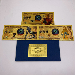 Billete de Banco Japonés de <span class=keywords><strong>Anime</strong></span> con Estampado de <span class=keywords><strong>Cobra</strong></span>, 10000 Yenes, Chapado en Oro Plástico - Product Image 6