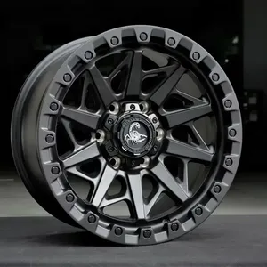 Rines de Acero de 17 Pulgadas, 8.5J, Color Negro, 6*139.7 5*127, Construcción de Aleación, Repuesto/Reparación, Ajuste Universal <span class=keywords><strong>4X4</strong></span> para Jeep - Product Image 3