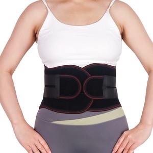 Cinturón de Soporte Lumbar Ancho, Negro y Gris, Poliéster, Unisex, para Todas las Estaciones, Soporte Médico para la Cintura - Product Image 1