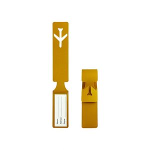 Accessoires de voyage en cuir PU, étiquette à bagages personnalisée en forme d'avion, tendance - Product Image 4