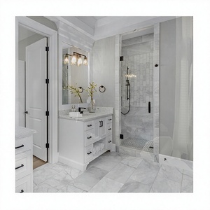 Grand panneau chauffant infrarouge 90*90cm 110/240V Panneau en verre miroir Sans cadre IP65 Bord biseauté - Product Image 1