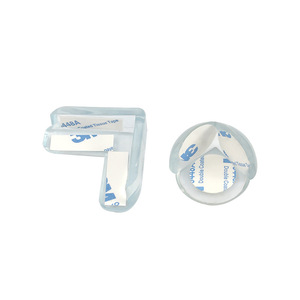 Silicone <b>Corner</b> Protector L Shape Anti Collision Table <b>Edge</b> <b>Guard</b> Transparent Thickened Protective Sleeve - Product Image 1