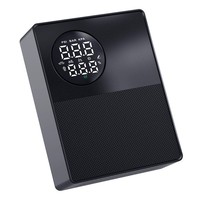 Nouveau Démarreur Électrique Portable 12V en ABS avec Moniteur de Pression des Pneus, Pompe à Air et Lumière d'Urgence pour Voiture, Utilisation d'Urgence, 8000mAh, Pince de Fixation