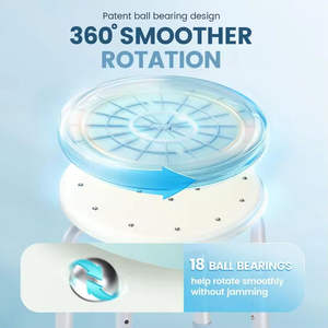 เก้าอี้อาบน้ำแบบหมุนได้360องศาม้านั่งอเนกประสงค์ปรับได้การสร้างต้นแบบการหล่อตายแบบกำหนดเอง CNC - Product Image 5