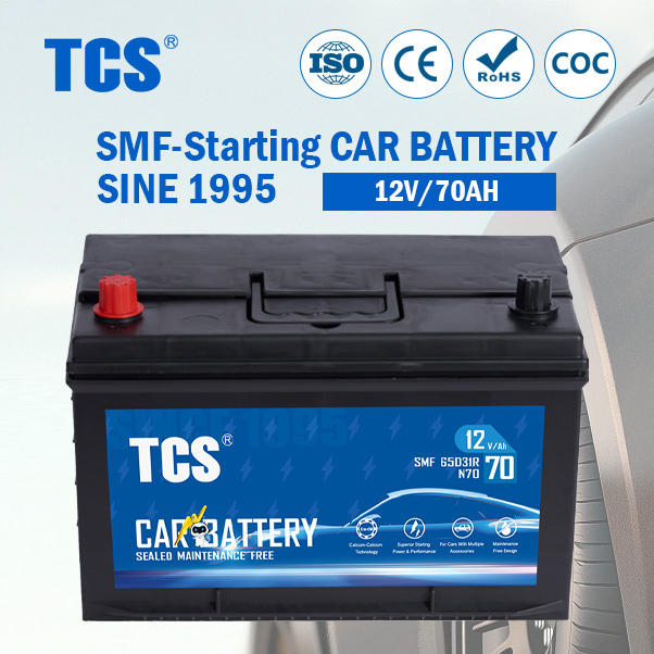 Tcs 65D31r (N70) Lead Acid Maintenance Free Mf Car 12V 70ah Automotive Battery