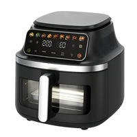 Friteuse à air intelligente de 10 litres avec fonction vapeur, écran tactile couleur, panier à huile visible amovible, cuisson tout-en-un, OEM, ODM