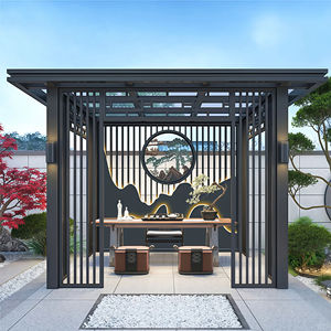 Gazebo di Lusso in Stile Europeo con Tetto Fisso a Colonne, <span class=keywords><strong>Pergola</strong></span> in Alluminio per Ville di Lusso e Location per Matrimoni all'Aperto - Product Image 1