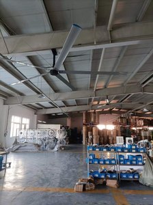 Ventilador Industrial HVLS de 6.6 pies de Ahorro Energético, Ventilador de Pared HVLS de Gran Tamaño, Ventilador que Ahorra Espacio para Talleres y Fábricas, Fabricante de Ventiladores HVLS OEM - Product Image 4