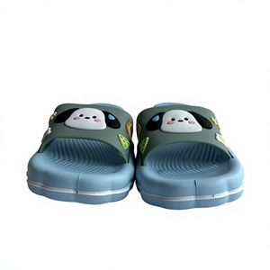 Sandalias de Casa con Punta Abierta y Suela Acolchada de EVA de 17MM, Diseño de Dibujos Animados en Azul Claro, Unisex, para Todas las Temporadas - Product Image 4