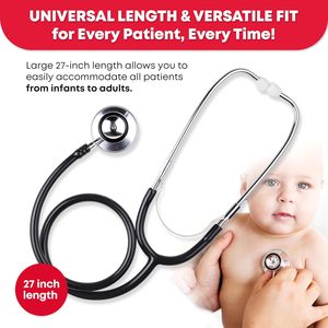 Estetoscopio Médico de Color para <span class=keywords><strong>Doctor</strong></span> Familiar, Estetoscopio de Doble Cabeza con Cabeza Grande y Pequeña para Escuchar Sonidos del Corazón, Función CE/ISO - Product Image 3
