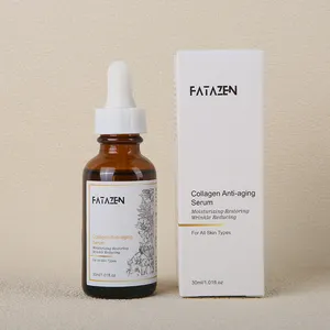 FATAZEN Collagen Anti Aging Serum Moisturizing Restoring Wrinkle Reducing For All Skin Type Facial Essence Vitamin C Serum