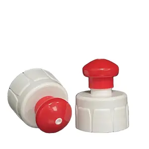 Red and white pull cap push 24mm 28mm pull cap plastic water bottle cap push pull hot sale