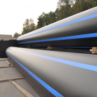 Tuyau d'eau potable en PEHD de 12 pouces DN150 200mm 250mm 315mm 600mm à 800mm 650mm 2500mm de diamètre PN10 PN16 SDR17 - Prix