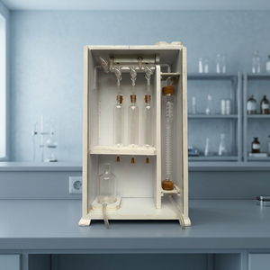 Orsat 3 Pipeta Analizadora de Vidrio Borosilicato de Grado Industrial de Alta Precisión, Bureta de 100ml con Marco de Madera para Análisis de Gases de Combustión - Product Image 3