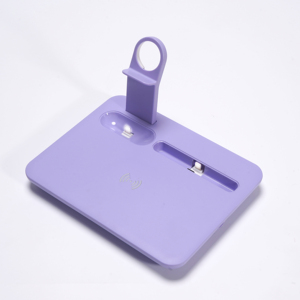 Soporte de cargador inalámbrico de 15W Dispositivo de cargador inalámbrico 4 en 1 para teléfono móvil Cargador de 3W para almohadilla de carga de <span class=keywords><strong>Airpods</strong></span> - Product Image 5