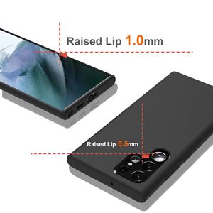 Étui de téléphone en Silicone liquide pour <span class=keywords><strong>Samsung</strong></span> <span class=keywords><strong>S22</strong></span> Ultra étui antichoc en Silicone épais étui de téléphone portable avec doublure en microfibre - Product Image 4