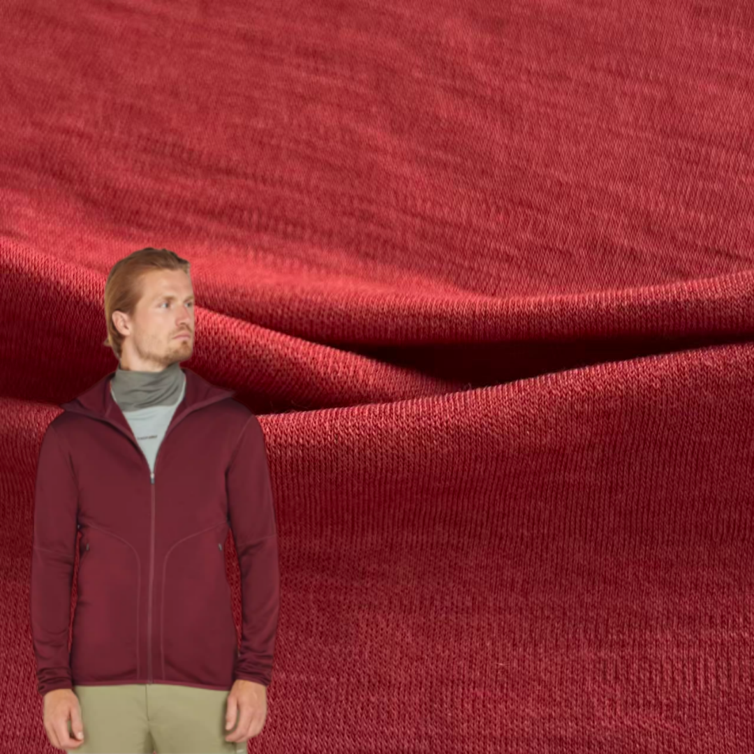 Anti-Odor Durable Double Face Fabric 80 Merino Wool 20 Nylon - Skin-Friendly for Garments