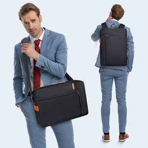 Zaino in Pelle Impermeabile alla Moda per Uomo BSCI, Borsa Messenger per Ufficio con Trolley per Uso Universitario - Product Image 5