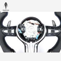 Volant LED pour BMW F30 F10 Série 3 Série 5 X5x6 E92 E90 M2 M3 M4 M5 M6, passage du modèle ancien au nouveau volant en fibre de carbone