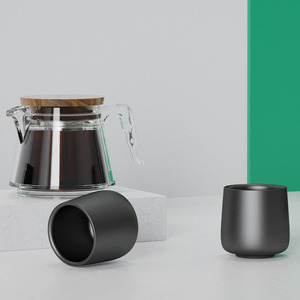 Tasse à thé isolée en céramique à double paroi personnalisée, portable, facile à nettoyer, tasse à café, tasse à expresso de haute <span class=keywords><strong>qualité</strong></span> - Product Image 5