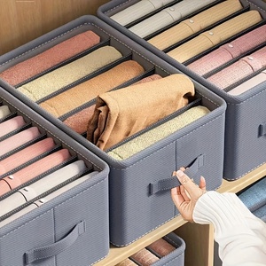 Board Pants Storage <b>Box</b> Dormitory Foldable Sweater Jeans Finishing <b>Box</b> <b>Large</b> Capacity Multi-layer Clothing Storage <b>Box</b> - Product Image 4