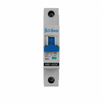 Disjoncteur miniature DC Solivo MB1-63DC, 1-63A DC1000V 6kA, MCB solaire photovoltaïque pour la protection des boîtes de combinaison