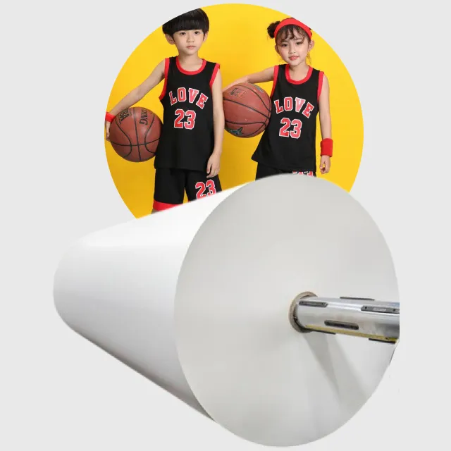 LEAF Customized Wholesale 95g 100g Sublimation Printing Paper Roll Dye Sublimation Transfer Paper For Fabric Textile Printer